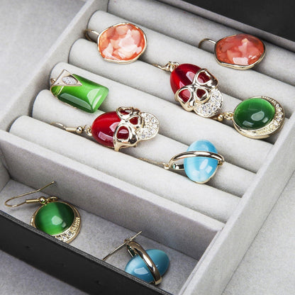 XL Uhrenbox 12 Uhren 2 Schichten PU-Leder