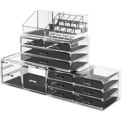 XL Transparent Makeup Organizer 4 Lagen Schminkaufbewahrung