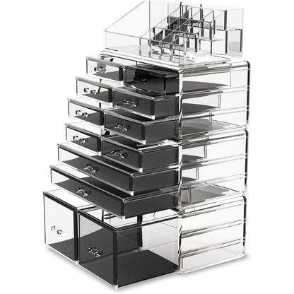XL Transparent Makeup Organizer 4 Lagen Schminkaufbewahrung