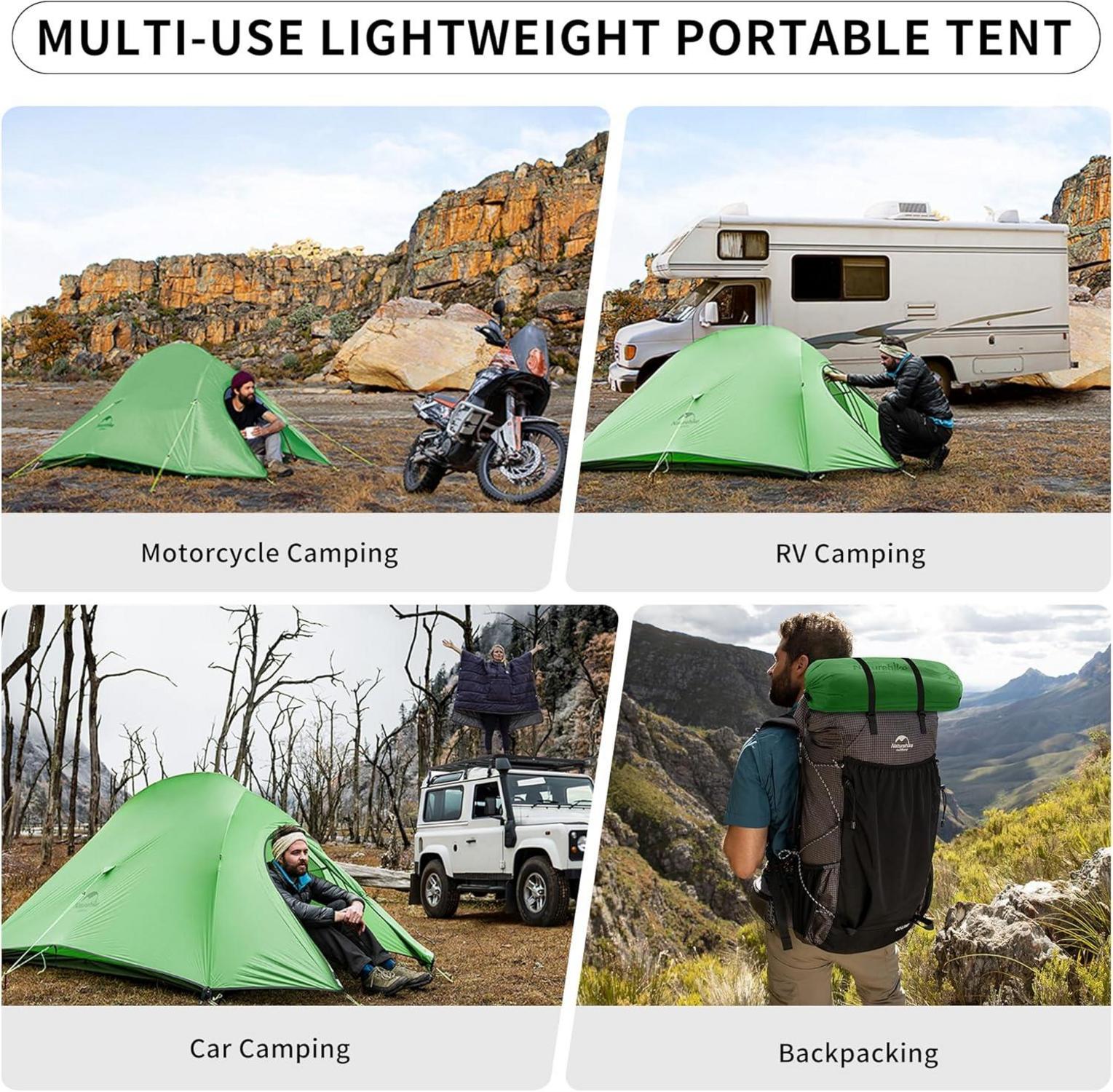 Naturehike Cloud up 2 Ultraleichtes Campingzelt 2 Personen 3-4 Saison Wandern