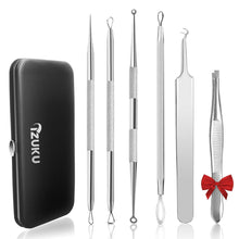 Mitesserentferner Werkzeug Set Edelstahl Blackhead Remover 6