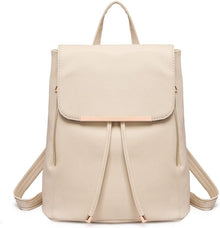 Eleganter Miss Lulu Cityrucksack Kunstleder Tunnelzug Design