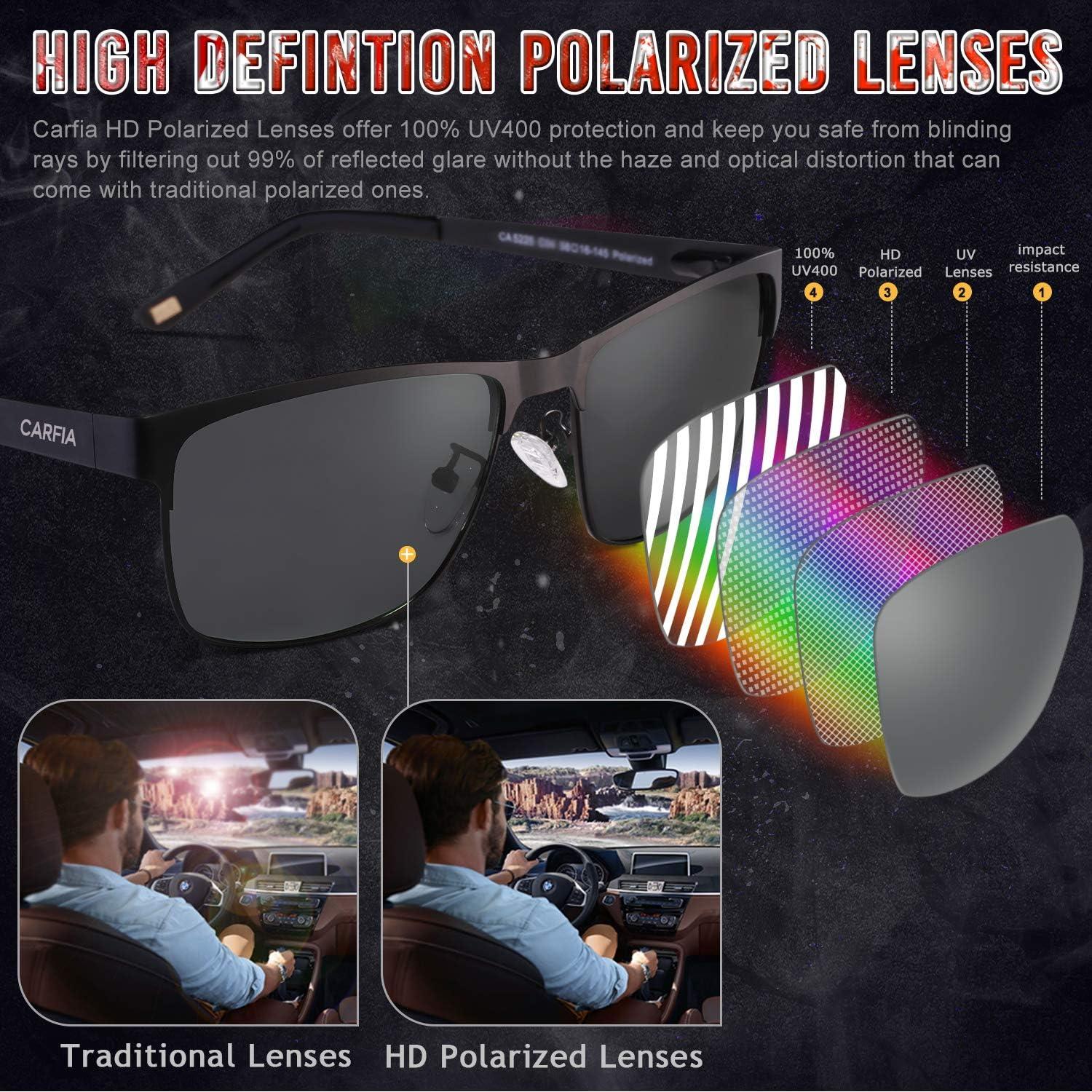 Polarisierte Sport-Sonnenbrille UV400 Metallrahmen Herren Eyewear