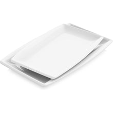 Porzellan Teller Set Flach Cremeweiß 13,25/11 Zoll