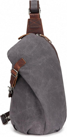 Sling Rucksack Wasserdicht Canvas Damen Herren Umhängetasche