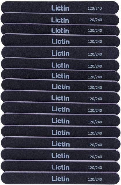 16er Pack Profi Doppelseitige Einweg Nagelfeilen (120/240