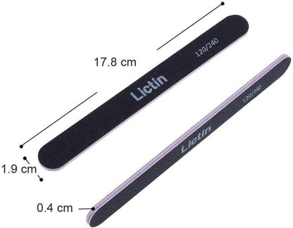 16er Set Professionelle Doppelseitige Nagelfeilen Einweg (120/240