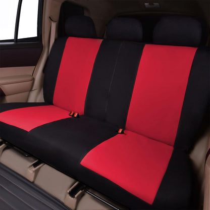 Auto Sitzbezüge Universal Set Rot Schwarz