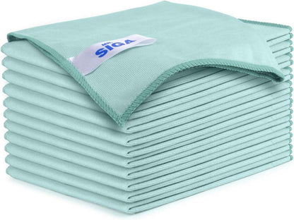 Microfaser Reinigungstücher Lappen Putztücher Fenster 12er Set