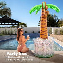 Aufblasbarer Palmen Getränkekühler 152cm für Poolparties