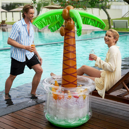 Aufblasbarer Palmen Getränkekühler 152cm für Poolparties