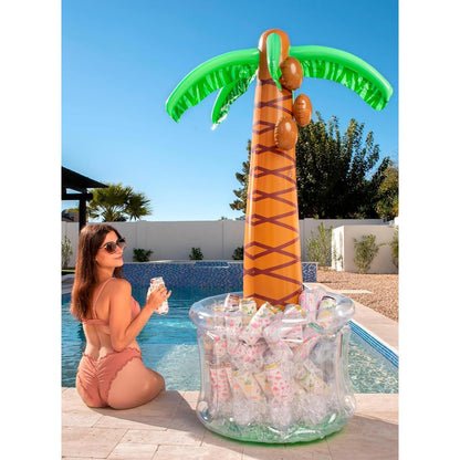 Aufblasbarer Palmen Getränkekühler 152cm für Poolparties