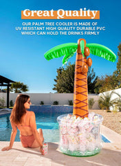 Aufblasbarer Palmen Getränkekühler 152cm für Poolparties