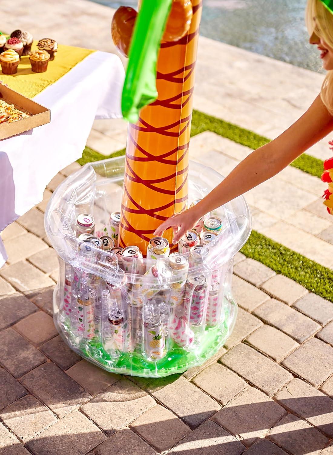 Aufblasbarer Palmen Getränkekühler 152cm Pool Party Zubehör