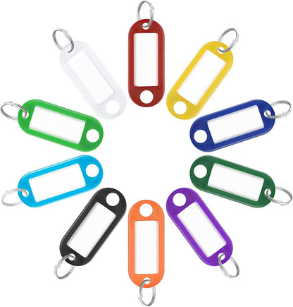 40er Pack Schlüsselanhänger Kunststoff farbige Marker mit