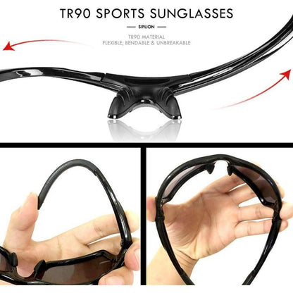 Herren Sonnenbrille Polarisiert UV400 Schutz TR90-Rahmen