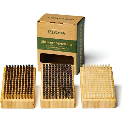 Skibürsten 3er Set für Ski und Snowboard Alpin Nordic-Ski