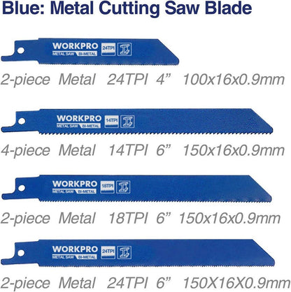 32-teiliges WORKPRO Säbelsägeblatt Set für Holz Metall Kunststoff