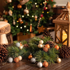 Weihnachtskugeln 49er Set Christbaumschmuck Bronze
