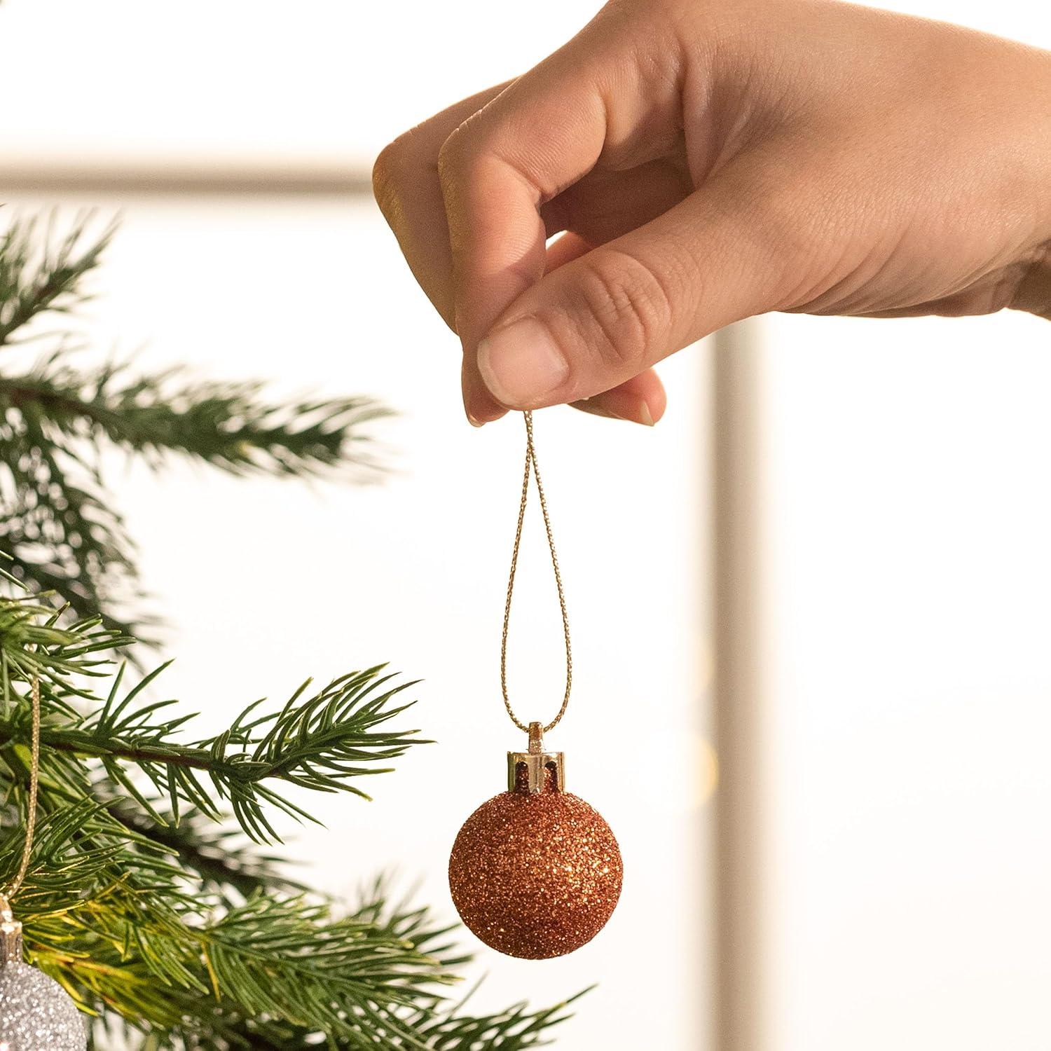 49er Set Christbaumkugeln Weihnachtsbaumschmuck Aufhänger Bronze