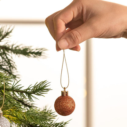 49er Set Christbaumkugeln Weihnachtsbaumschmuck Aufhänger Bronze