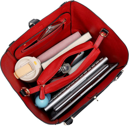Damen Henkeltasche Leder Groß Shopper Student Schultasche Arbeit Handtasche
