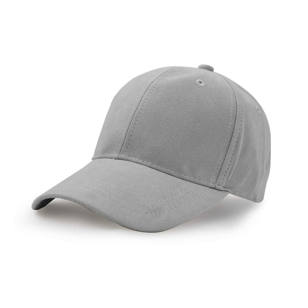 Wildlederimitat Baseball Cap Grau – Unisex, Einstellbar