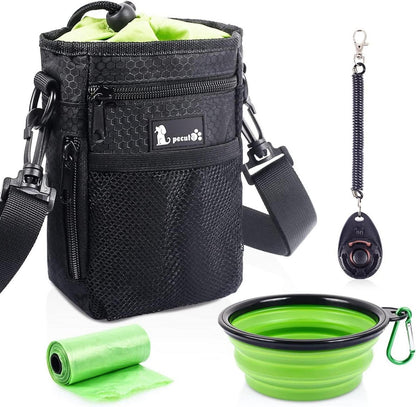 Futterbeutel Hund 4 in 1 Wasserdicht mit Poop Tasche und Clicker