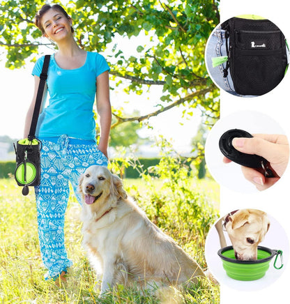 Pecute Futterbeutel Hund 4 in 1 Wasserdicht Leckerli-Beutel