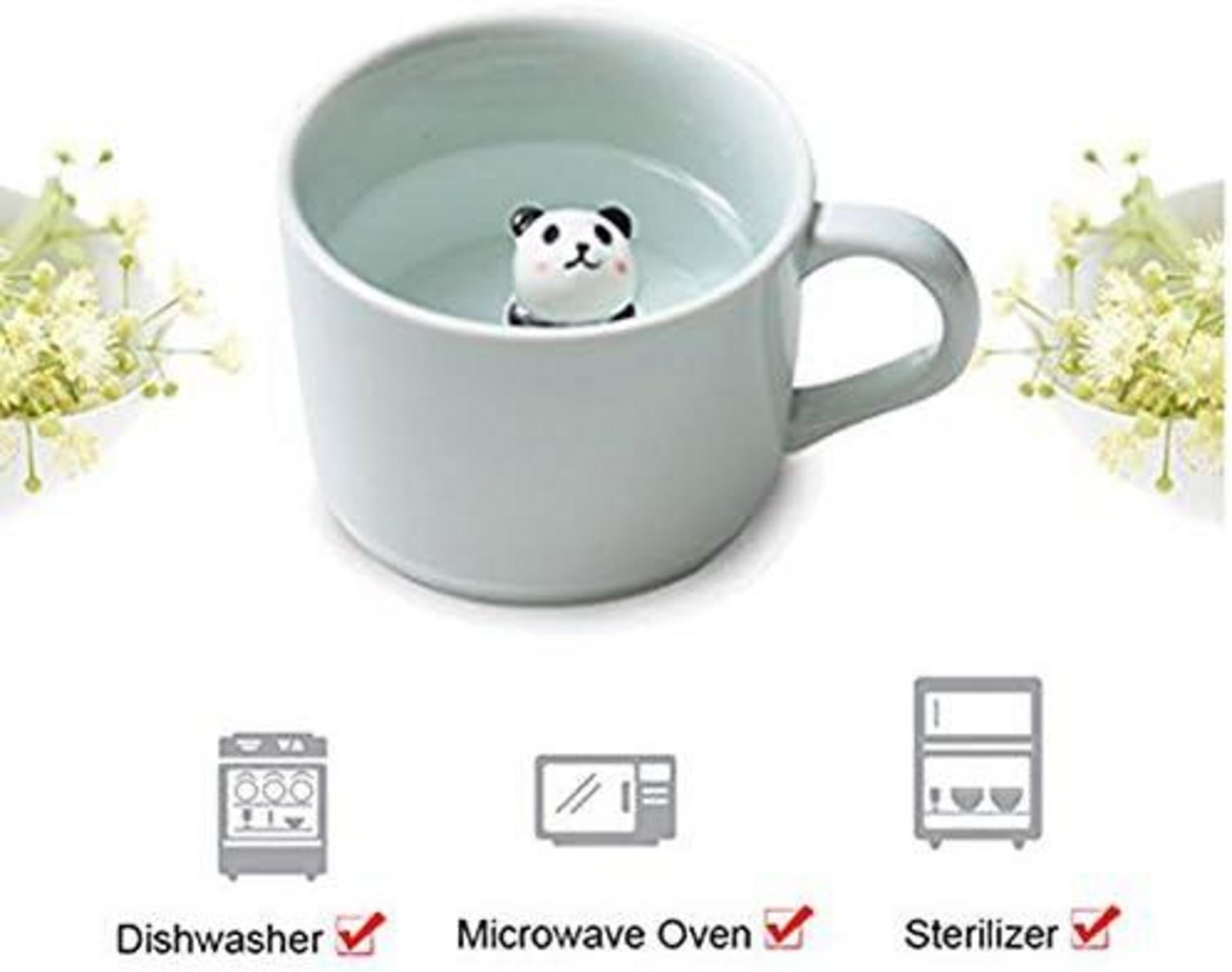 3D Tier-Morgen-Schale Keramik-Becher Panda 230ml Geschenk.IsTrue4055
