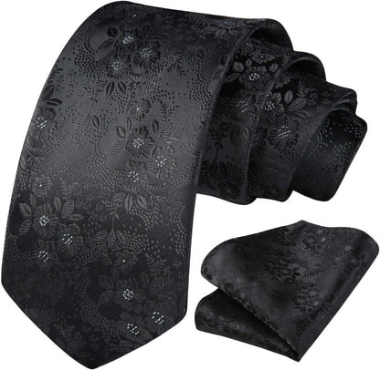 Herren Krawatten Set Paisley Florale Hochzeit Seidenkrawatte A Fuchsia
