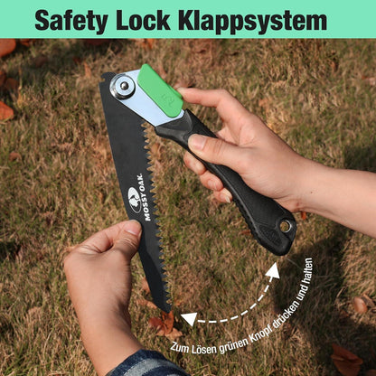Klappbare 3-in-1 Handsäge Astsäge, 3 Klingen