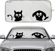 Faltbare Sonnenblende für Frontwagen 150x84cm - Lustiger UV-Schutz