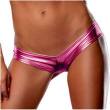 Sexy Damen Unterwäsche Spitze Slips Leder Tanga G-String Schwarz 3XL