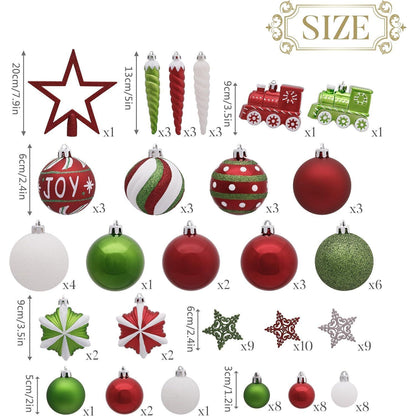 Valery Madelyn Weihnachtskugeln 100 TLG Kunststoff
