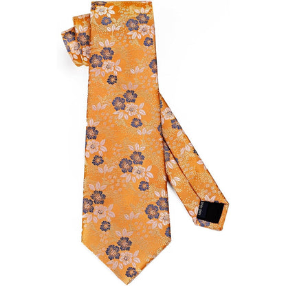 Karierte Krawatte und Einstecktuch Set für Herren - Hochzeit