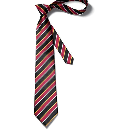 Herren Gestreifte Krawatte Hochzeit Einstecktuch Set Rot