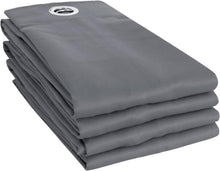 Verdunklungsvorhänge Blickdicht Ösen Thermo 240x140 Hellgrau 4er Set