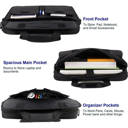 Taygeer Laptoptasche 15.6 Zoll Herren Wasserdicht Schwarz