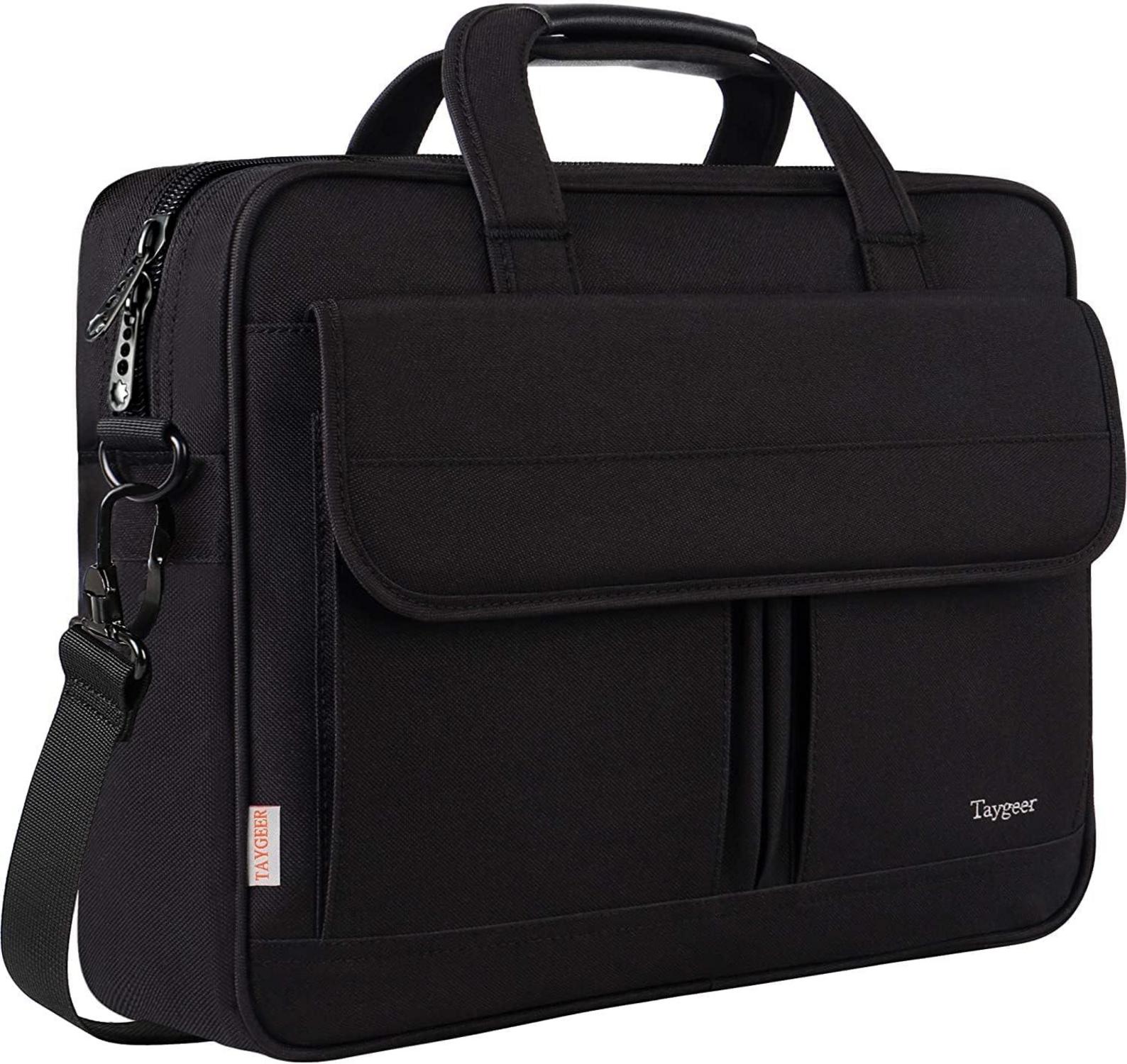 Laptoptasche 15.6 Zoll Premium Wasserdicht Schwarz Umhängetasche