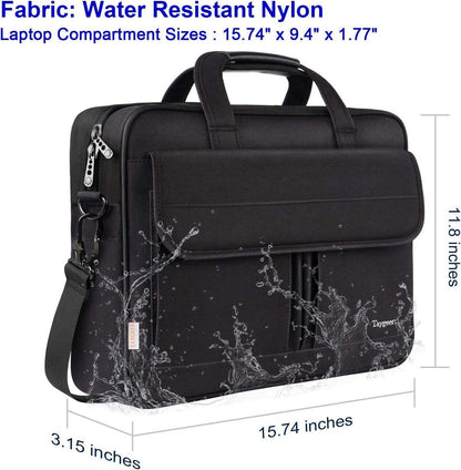 Laptoptasche 15.6 Zoll Premium Wasserdicht Schwarz Umhängetasche
