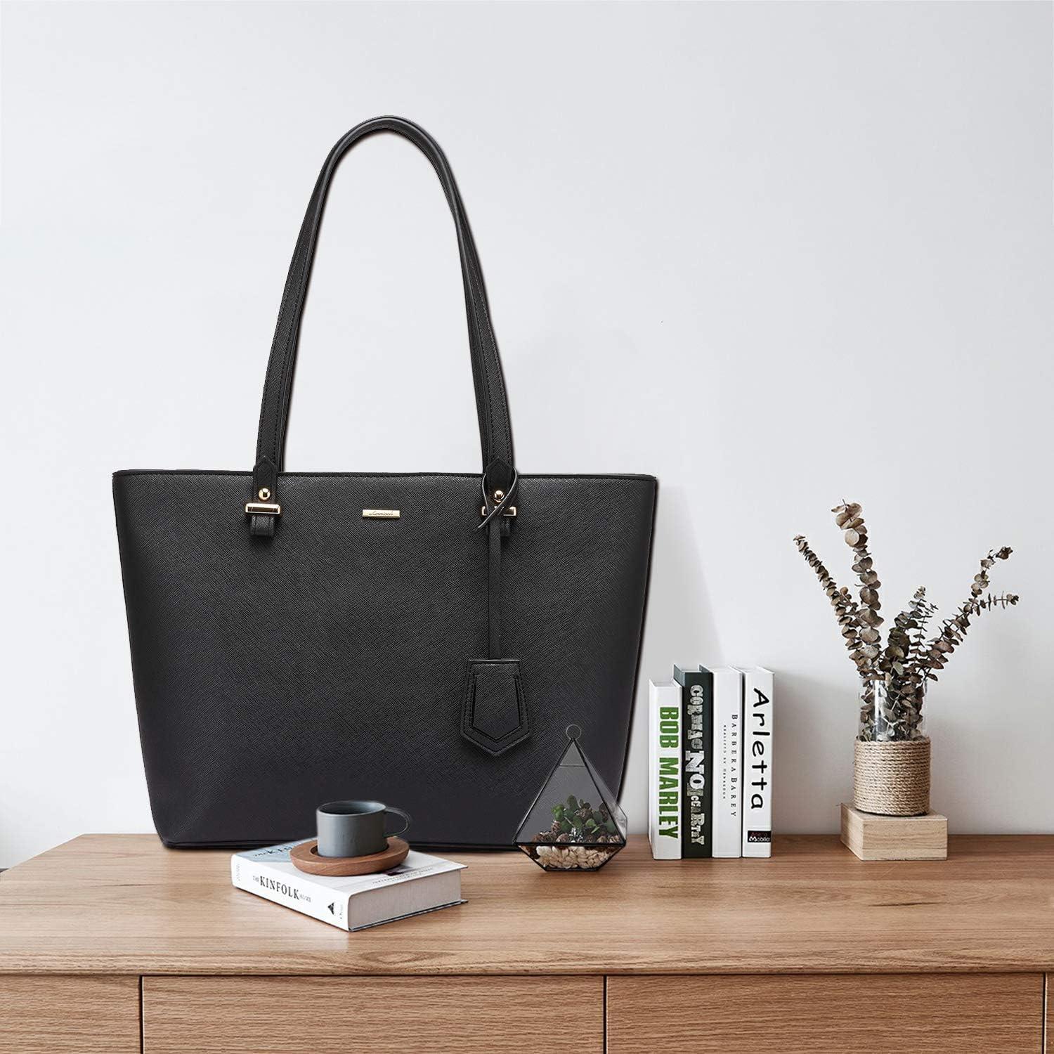 Damen Handtasche Set Blau Schultertasche Shopper 3-teiliges Leder-Set