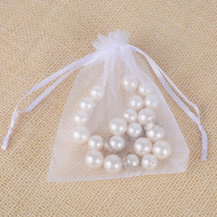 Organzabeutel weiß 10x12 cm 100 Stück für Geschenke Hochzeit Party Geburtstag