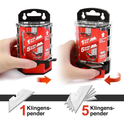 Goldblatt G08283 SK2M-Stahl Allzweckklingen 100 Stück mit