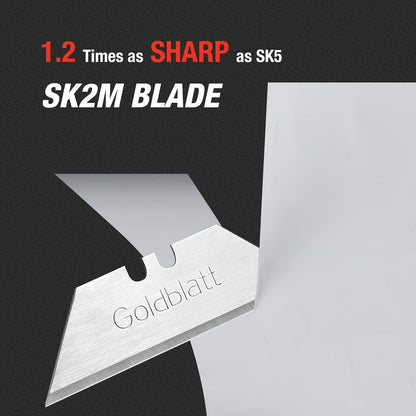 Goldblatt G08283 SK2M Stahl Allzweckklingen mit Spender, 100 Stück