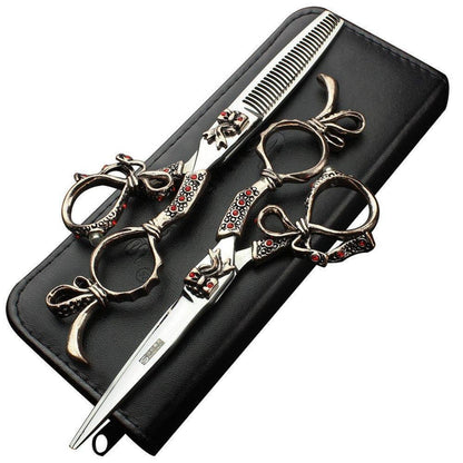 5.5 Zoll Friseurschere Set Edelstahl – Ergonomisch & Verstellbar