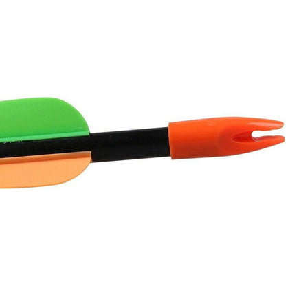 12x Fiberglaspfeile 28/26 Zoll für Bogenschießen