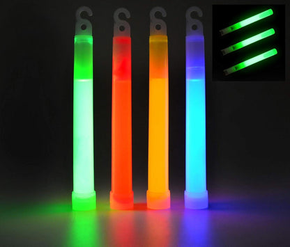 Notfall Glowsticks Pack 52-teilig inkl. Armbänder & Pfeifen