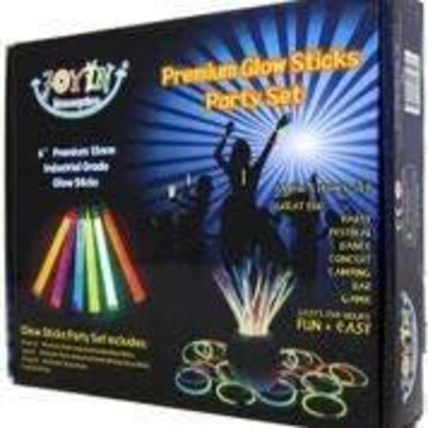 JOYIN Premium Glowsticks Pack: 28 Medizinische Qualität 15cm + 24 Armbänder