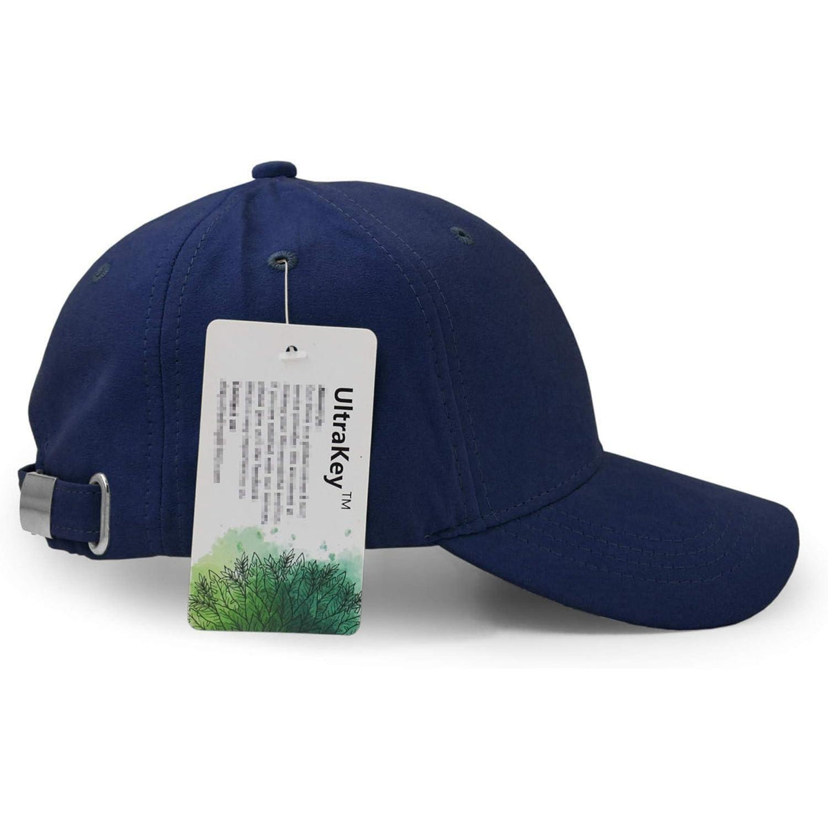 Wildlederimitat Baseball Cap Dunkelblau, Einstellbar & Unisex